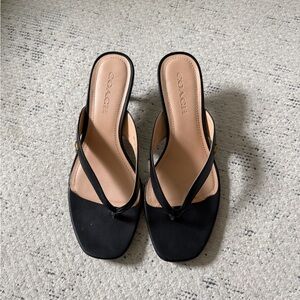 Coach Kitten Heel Thong Sandals
